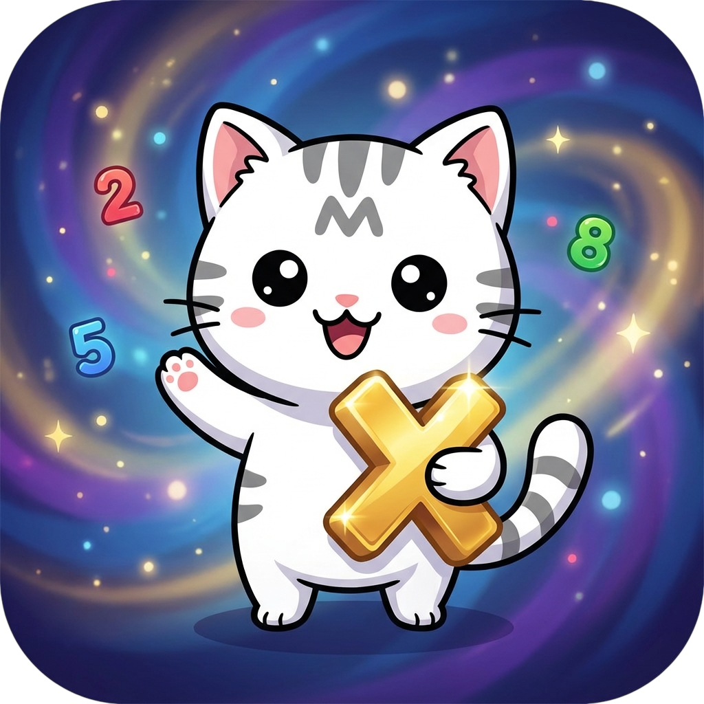Icono oficial de la app Miau Multiplicación